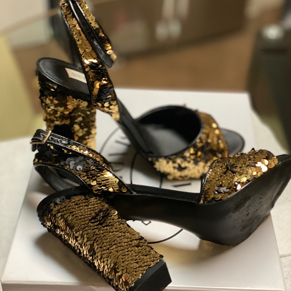 Steve Madden sequin heels